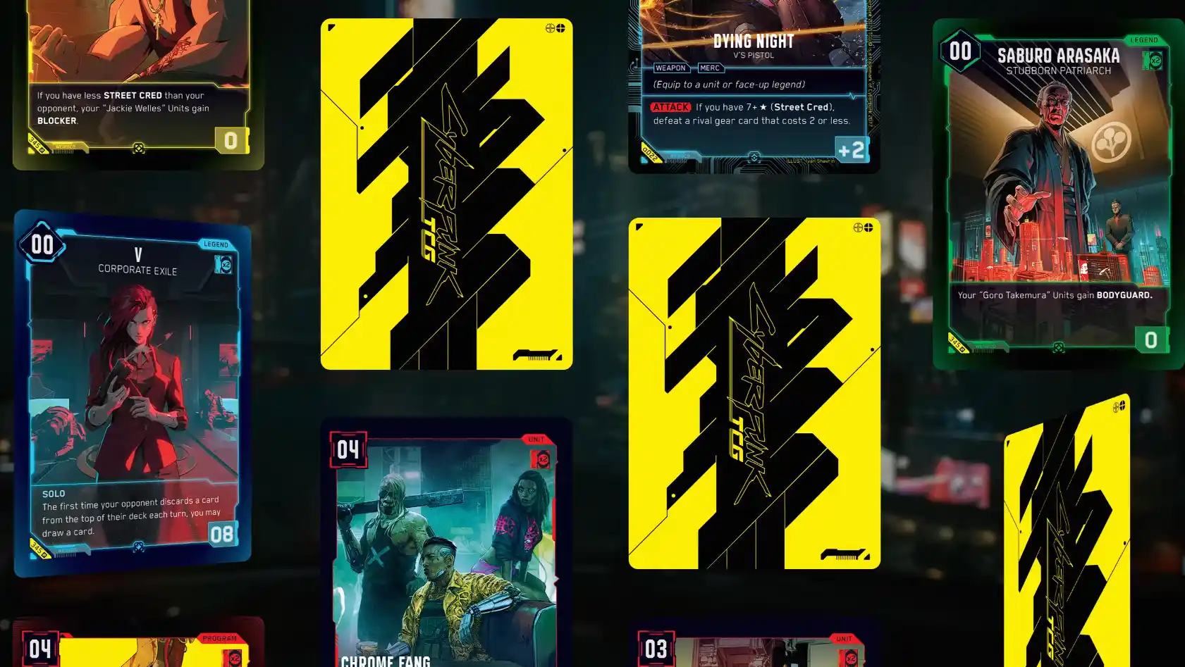 Cyberpunk TCG Cards